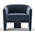 Effie Tripod Armchair: Sleek and Stylish Design 3D model small image 3