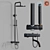 Adjustable Height Shower Bath System 3D model small image 1