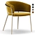 Elegant Amon Dining Chair 3D model small image 1