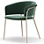 Elegant Amon Dining Chair 3D model small image 4