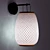 Handcrafted Bamboo Wall Lamp Titouan 3D model small image 2