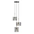 Modern Lucide Baskett Chandelier: Elegant Edison Lighting 3D model small image 3