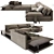 Bristol Poliform Sofa: Elegant and Spacious 3D model small image 2