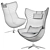 B&B Italia Metropolitan Armchair 3D model small image 5