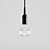 Bamboo Pendant Light: Minimalist Eco-Chic 3D model small image 5