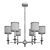 Elegant Palmer Chandelier 3D model small image 2