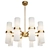 Elegant Brass Chandelier: OM SL044 3D model small image 1