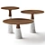 Elegant Leaf Coffee Tables: Neutra by Luca Martorano 3D model small image 1