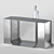 Delcourt ICY Console | Stainless Steel Design 3D model small image 1