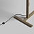 Elegant Christophe Delcourt KAY Oak Floor Lamp 3D model small image 3