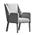 Sleek Wood Armchair: Jett 3D model small image 3