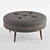 Plush Mid-Century Blake Ottoman 3D model small image 4