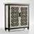 Aged White Mahogany 2-Door Cabinet 3D model small image 2