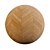 Teak Chevron Wood Tile 3D model small image 4