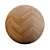 Teak Chevron Wood Tile 3D model small image 7