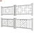 Modern Terrace Handrail Set 3D model small image 1