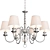 Luxurious KM0837P-6 Newport Chandelier 3D model small image 1