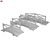 Wooden Garden Bridge Set 3D model small image 2