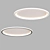 Sleek Round Ceiling Light 3D model small image 2