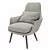 Elegant Caratos Armchair: Ultimate Comfort 3D model small image 1