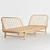 Boho-Chic Rattan Daybed 3D model small image 3