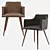 Monarch Velvet Metal Chair: Stylish & Comfortable 3D model small image 2