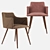 Monarch Velvet Metal Chair: Stylish & Comfortable 3D model small image 12