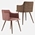 Monarch Velvet Metal Chair: Stylish & Comfortable 3D model small image 13