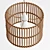 Boho Rattan Drum Lamp Shade 3D model small image 2