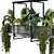 Metal Box Hanging Plants Set 96 3D model small image 3