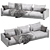 Luxurious Linteloo Mauro Sofa 3D model small image 6