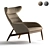 Beatrix Armchair: Dual-Tone Elegance 3D model small image 1