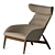 Beatrix Armchair: Dual-Tone Elegance 3D model small image 10