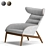 Beatrix Armchair: Dual-Tone Elegance 3D model small image 13