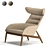 Beatrix Armchair: Dual-Tone Elegance 3D model small image 14