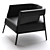 Elegant Liza Armchair 3D model small image 2