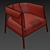 Elegant Liza Armchair 3D model small image 3