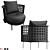 TORII NEST Contemporary Armchair 3D model small image 6