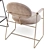 Baxter Gemma: Modern Metal Dining Chair & Bar Stool 3D model small image 3