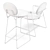 Baxter Gemma: Modern Metal Dining Chair & Bar Stool 3D model small image 5