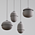 Modern Matte Hanging Lamps 3D model small image 3