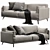 Modern Ditre Italia Krisby Sofa 3D model small image 2