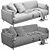 Modern Ditre Italia Krisby Sofa 3D model small image 3