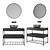 Limpo Bathroom Furniture Set - Stylish and functional 3D model small image 1