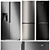 Premium Gorenje Refrigerator Set 3D model small image 1