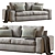 Modern Comfort: Kivik Sofa by Ikea 3D model small image 1