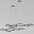 Modern Multi-Ring Pendant Lights - Stylish Lighting Solution 3D model small image 5