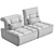 Modular Canapé Sofa 3D model small image 5