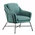 Cozy and Stylish Armchair: La Forma 3D model small image 5