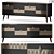 Luxury Diamond Sideboard 3D model small image 1